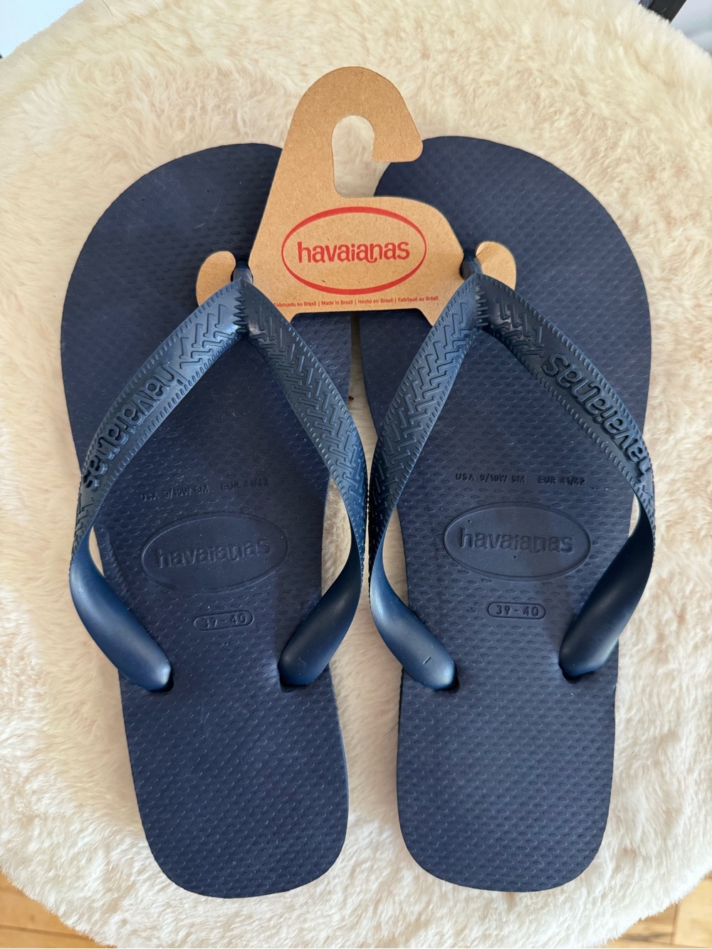Havaianas Navy Blue Flip Flops